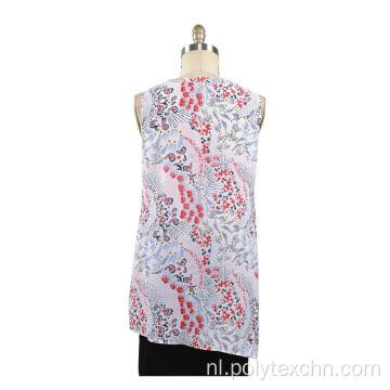 mouwloze blouse met V-hals